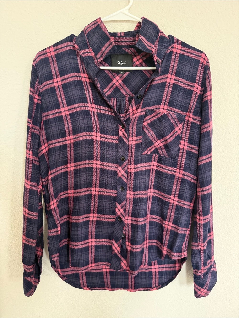 Rails Hunter Navy Maude Shirt, XS
